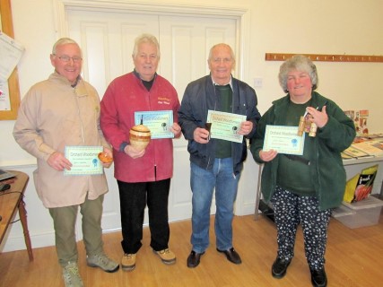 Certificate winners January Meeting